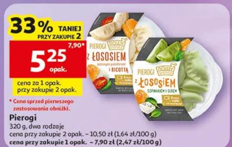 Pierogi z łososiem i ricottą