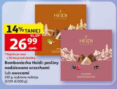 Bombonierka Heidi praliny nadziewane orzechami