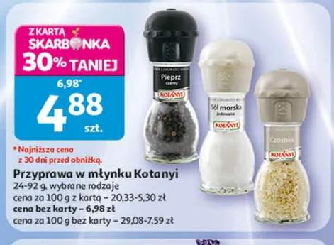 Przyprawa w młynku Kotanyi Pieprz czarny