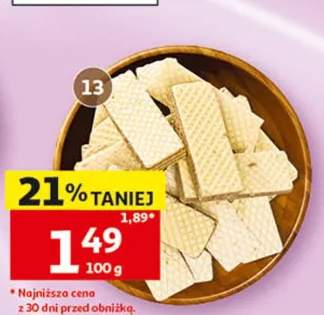 Wafle orzechowe