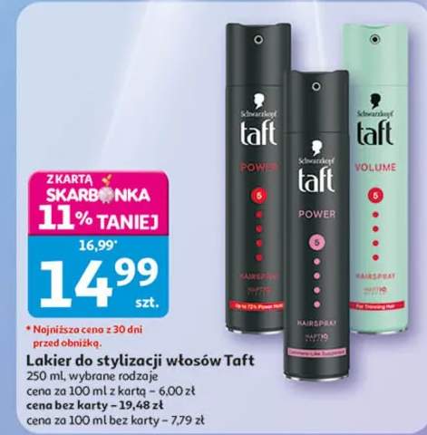 Lakier do stylizacji włosów Taft