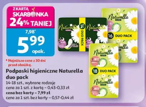 Podpaski higieniczne Naturella duo pack