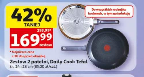 Zestaw 2 patelni Daily Cook Tefal śr. 24 i 28cm