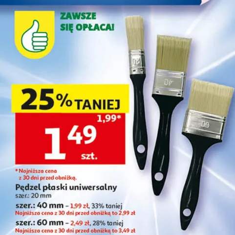 Pędzel płaski uniwersalny 20mm