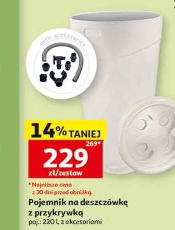 Pojemnik na deszczówkę z przykrywką z akcesoriami