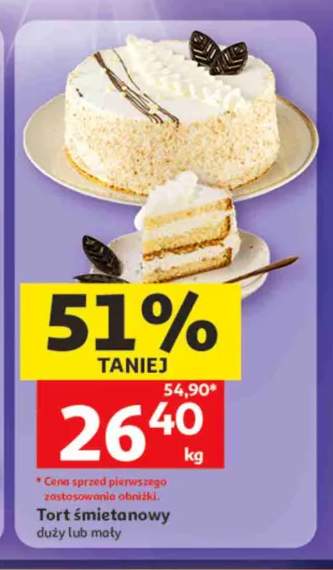 Tort śmietanowy duży