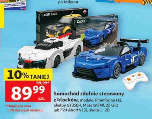 Samochód zdalnie sterowany z klocków CaDA Pininfarina H2 skala 1:20