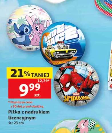 Piłka z nadrukiem licencyjnym Spider-Man 23cm