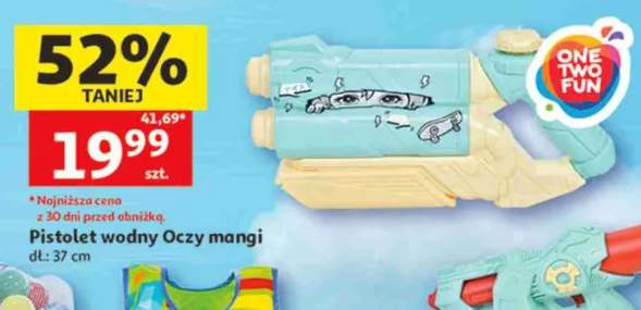 Pistolet wodny Oczy mangi ONE TWO FUN dł. 37cm