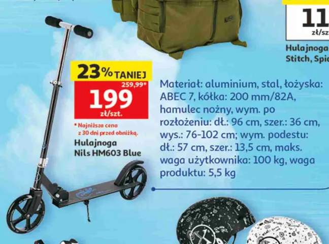 Hulajnoga Nils HM603 Blue