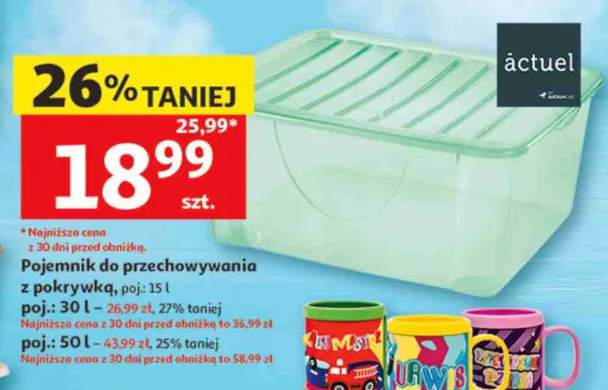 Pojemnik do przechowywania z pokrywką 15l