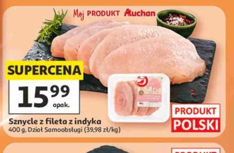 Sznycle z fileta z indyka Auchan