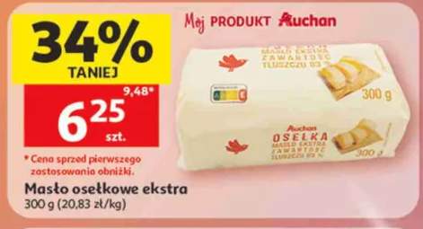Masło osełkowe ekstra Auchan