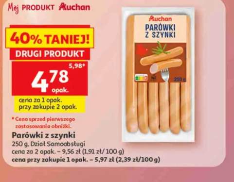Parówki z szynki Auchan