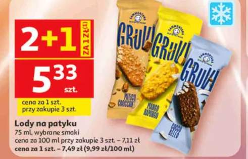 Lody na patyku Gruvi
