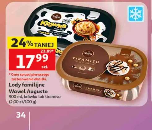 Lody familijne Wawel Augusto krówka