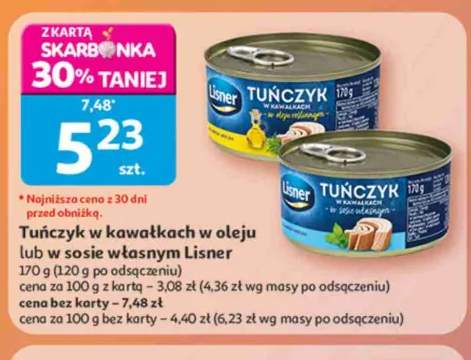 Tuńczyk w kawałkach w sosie własnym Lisner