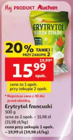 Erytrytol francuski Auchan