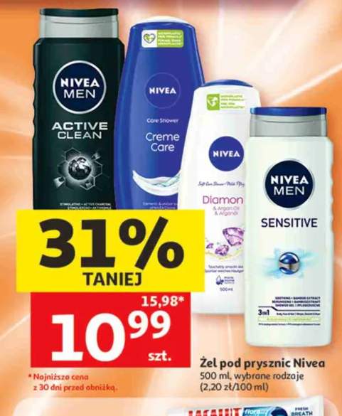 Żel pod prysznic Nivea Men Active Clean