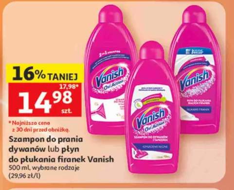 Szampon do prania dywanów Vanish