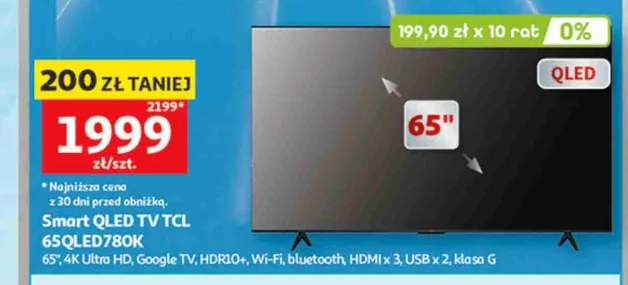 Smart QLED TV TCL 65QLED780K 65"