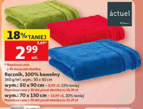 Ręcznik 100% bawełny 360g/m2 wym. 30x50cm