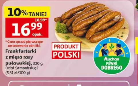 Frankfurterki z mięsa rasy puławskiej polskie