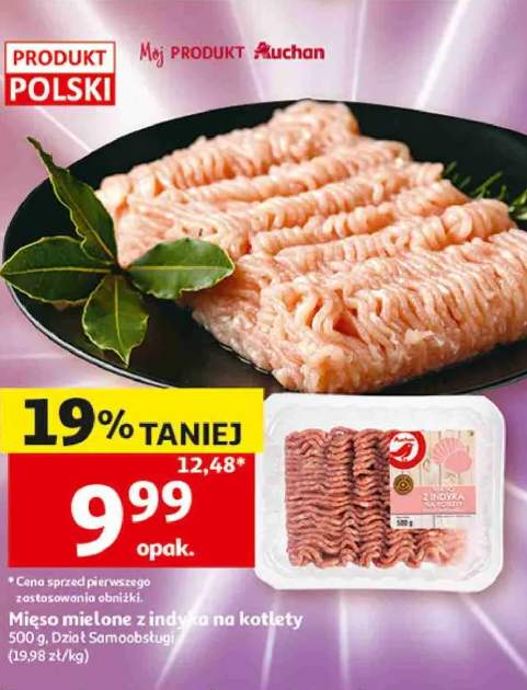 Mięso mielone z indyka na kotlety polskie
