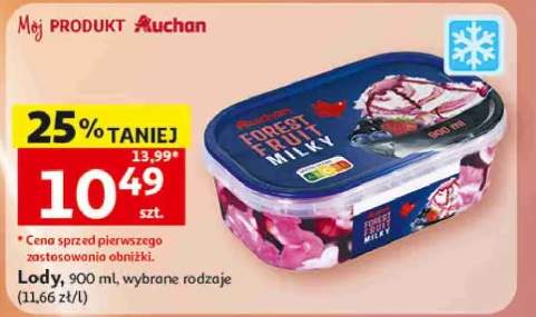Lody Forest Fruit Milky Auchan