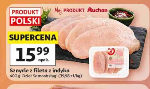Sznycle z fileta z indyka polskie