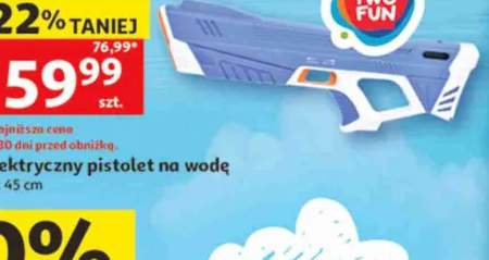 Elektryczny pistolet na wodę ONE TWO FUN dł. 45cm