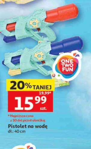 Pistolet na wodę ONE TWO FUN dł. 40cm