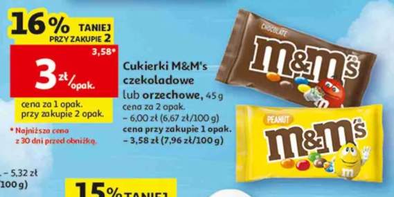 Cukierki M&M's orzechowe