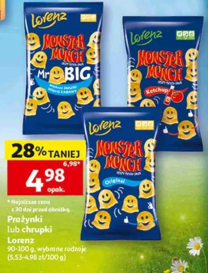 Prażynki Monster Munch Ketchup Lorenz