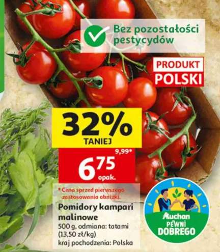 Pomidory kampari malinowe polskie