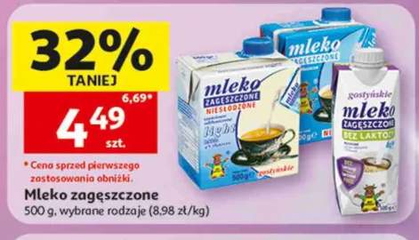 Mleko zagęszczone niesłodzone light Gostyńskie