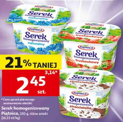 Serek homogenizowany naturalny Piątnica