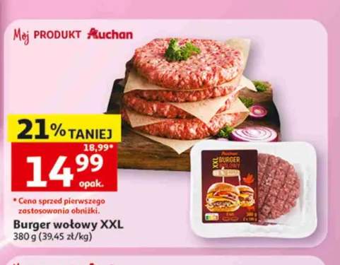 Burger wołowy XXL Auchan