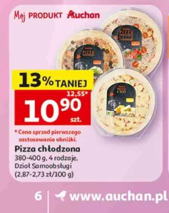 Pizza chłodzona Auchan 380-400g