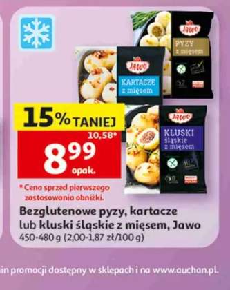 Bezglutenowe pyzy z mięsem Jawo 450-480g