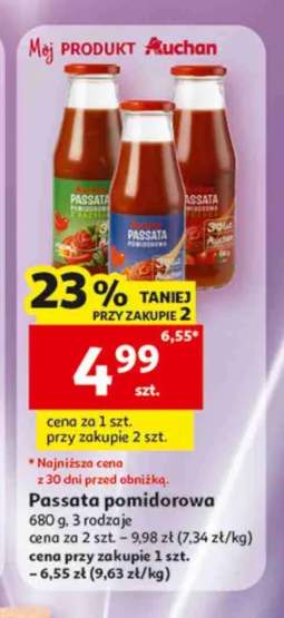 Passata pomidorowa Auchan z bazylią