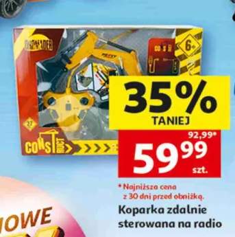 Koparka zdalnie sterowana na radio