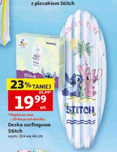 Deska surfingowa Stitch wym.: 114 wx 46cm