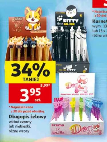 Długopis żelowy wkład czarny