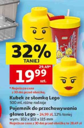Pojemnik do przechowywania głowa Lego wym.: 102x102x115mm
