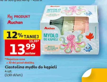 Ciastolina mydło do kąpieli Auchan