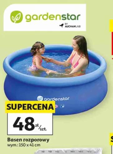 Basen rozporowy gardenstar wym.: 150x41cm