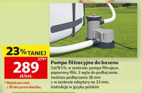 Pompa filtracyjna do basenu 5,678l/h