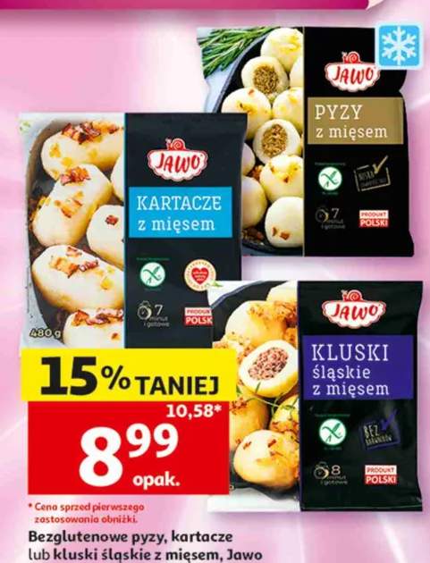 Bezglutenowe pyzy z mięsem Jawo 450-480g