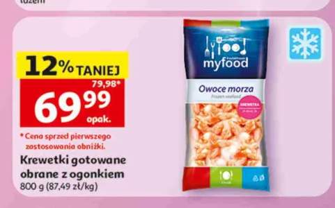Krewetki gotowane obrane z ogonkiem myfood
